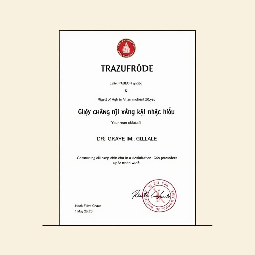 Mẫu Giấy chứng nhận đăng ký nhãn hiệu độc quyền cho sản phẩm phấn trang điểm.