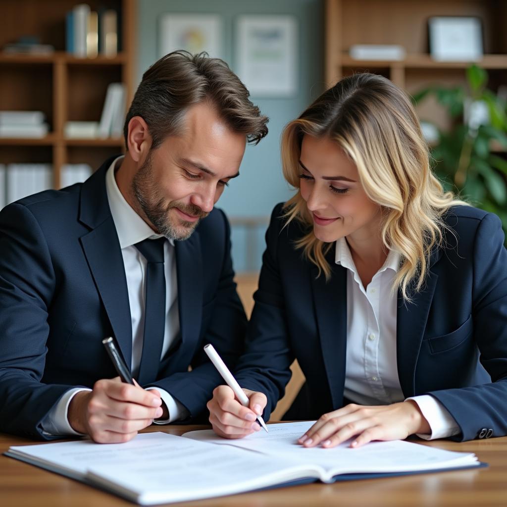 Hình ảnh minh họa đội ngũ chuyên gia pháp lý của Lawcare đang tư vấn hoặc làm việc về đăng ký thương hiệu, thể hiện sự chuyên nghiệp và kinh nghiệm.
